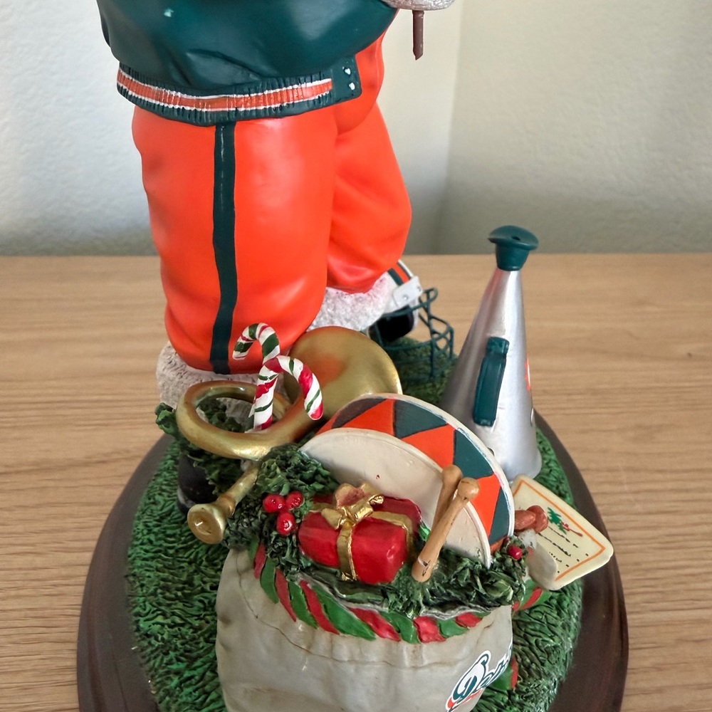 Danbury Mint Miami Dolphins Santa Figurine - - Picture 4 of 7